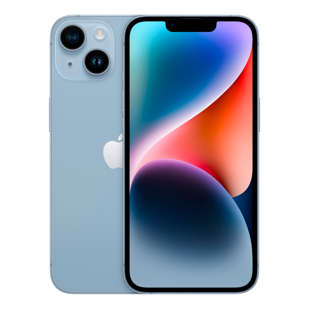 Comprar Apple iPhone 14 128GB BE A2882 Tela Super Retina XDR 6.1 Dual Cam 12+12MP/12MP  iOS 16 - Blue (ANATEL) no Paraguai na One Click - Eletronicos no Paraguai