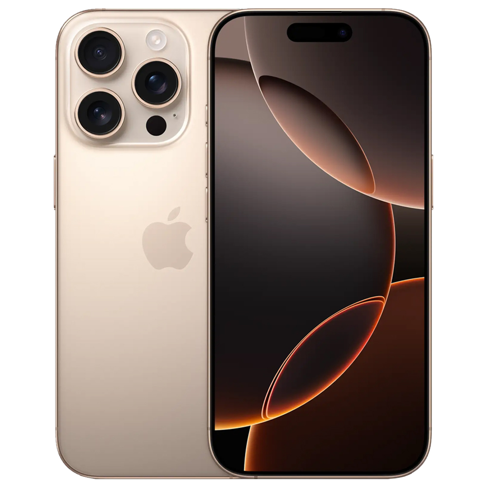 Apple iPhone 16 Pro 128GB LL Tela Super Retina XDR 6.3 Cam Dupla 48+12MP/12MP iOS 18 Desert Titanium - As Is 'Grade A-' (1 mês Garantia)