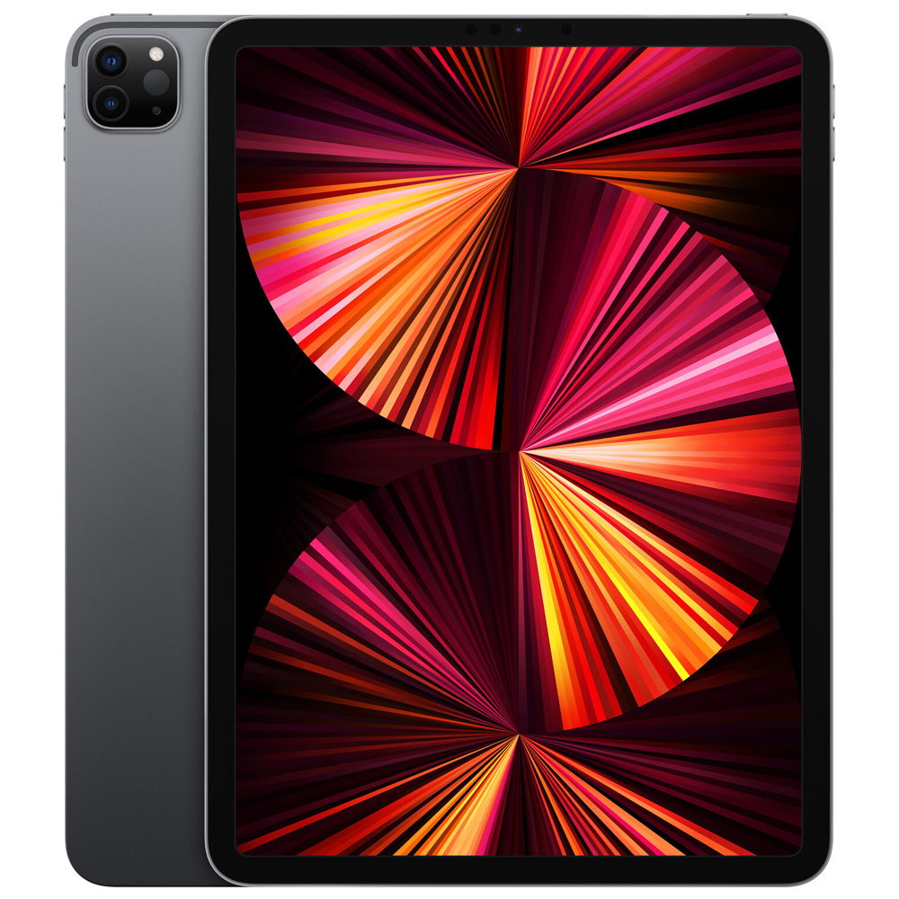iPad Pro 3rd 2021 MHW53LZ/A 128GB / Wi-Fi + Cell / M1-Chip / Tela de 11.0 / Cam 12+10MP/12MP Ios - Space Gray
