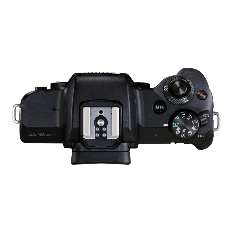 Câmera Canon EOS M50 Mark II Mirrorless com Lente 15-45mm - Preta