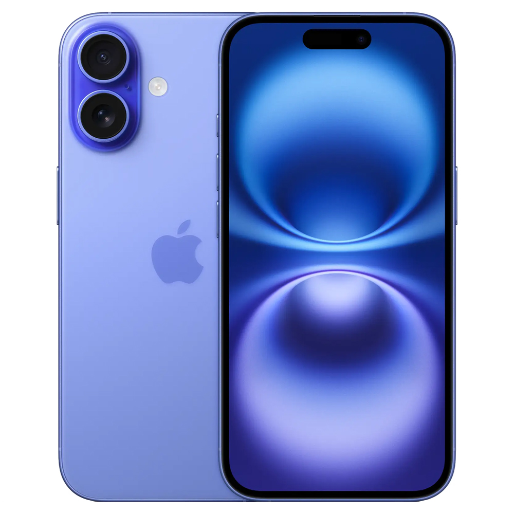 Apple iPhone 16 128GB HN Tela Super Retina XDR 6.1 Cam Dupla 48+12MP/12MP iOS 18 - Ultramarine