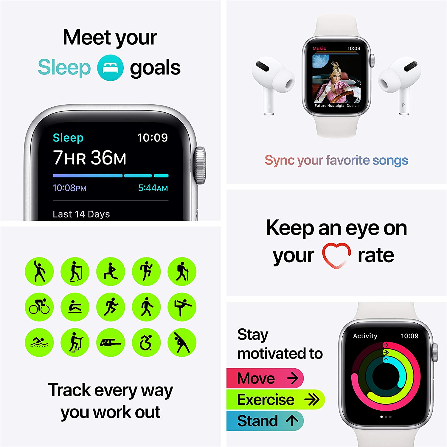 Apple Watch SE 40MM MYDN2LL/A com GPS - Gold