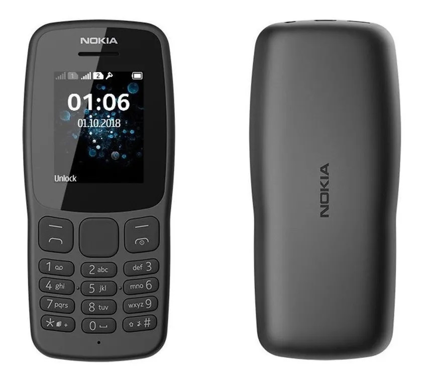 Celular Nokia 110 TA-1319 (LATINO) Dual Sim Tela 1.7 Microsd Camera Qvga LTAU - Preto 