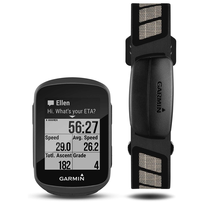 GPS Garmin Edge 130 Plus HRM Bundle Tela 1.8 010-02385-10 Preto/Cinza