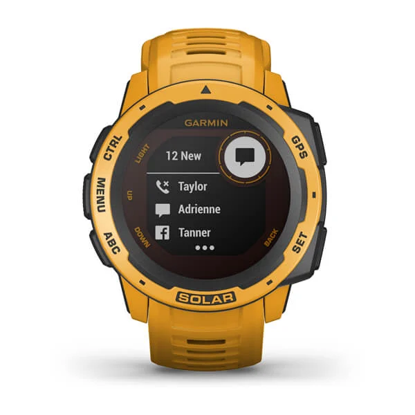 Smartwatch Garmin Instinct Solar 010-02293-19 com GPS/Bluetooth - Sunburst