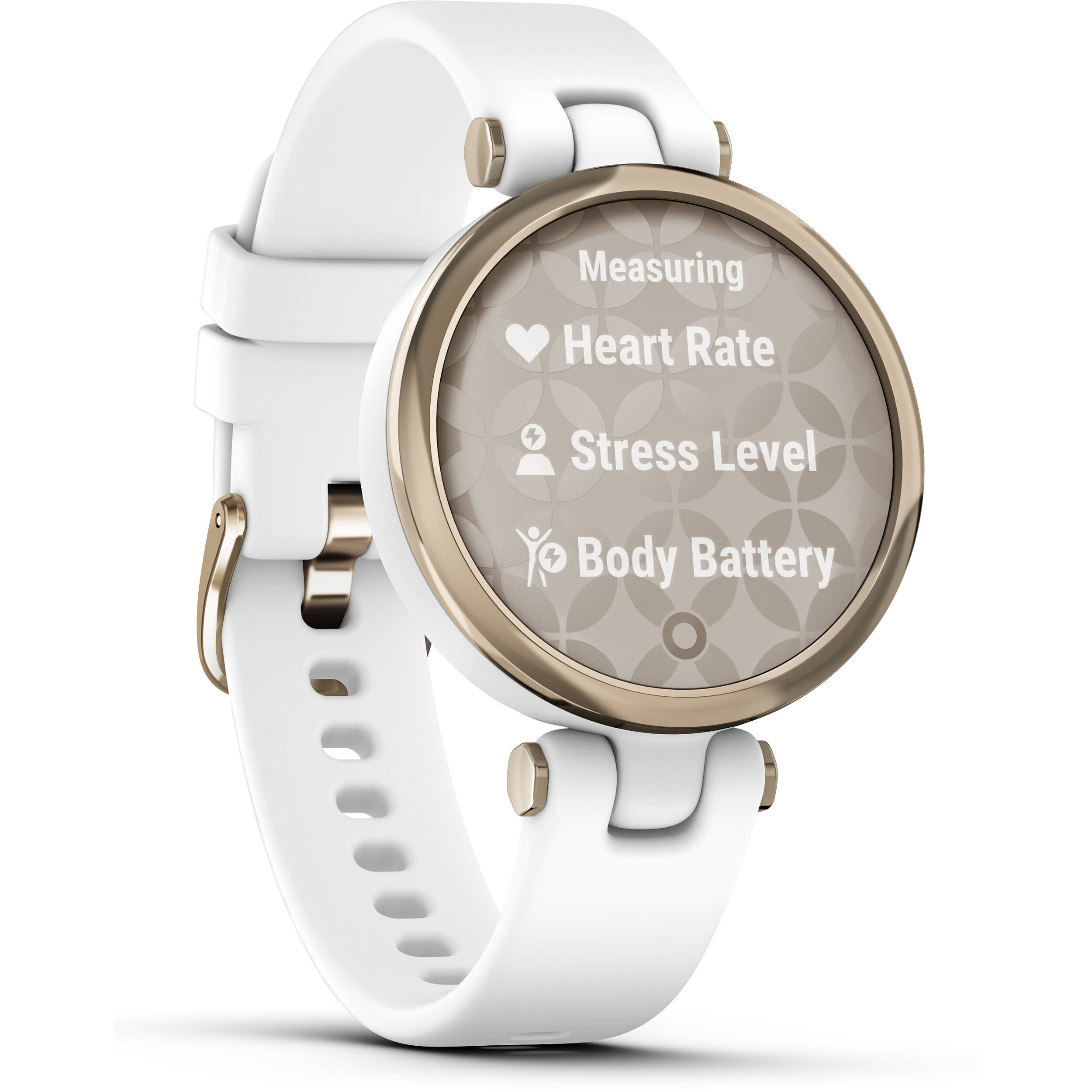 Smartwatch Garmin Lily Sport 010-02384-00 com GPS/Bluetooth - Cream Gold