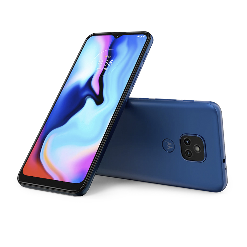Smartphone Motorola Moto E7 PLUS XT2081-1 Dual Sim Lte 4+64GB Tela 6.5 48+2/8MP - Misty Blue
