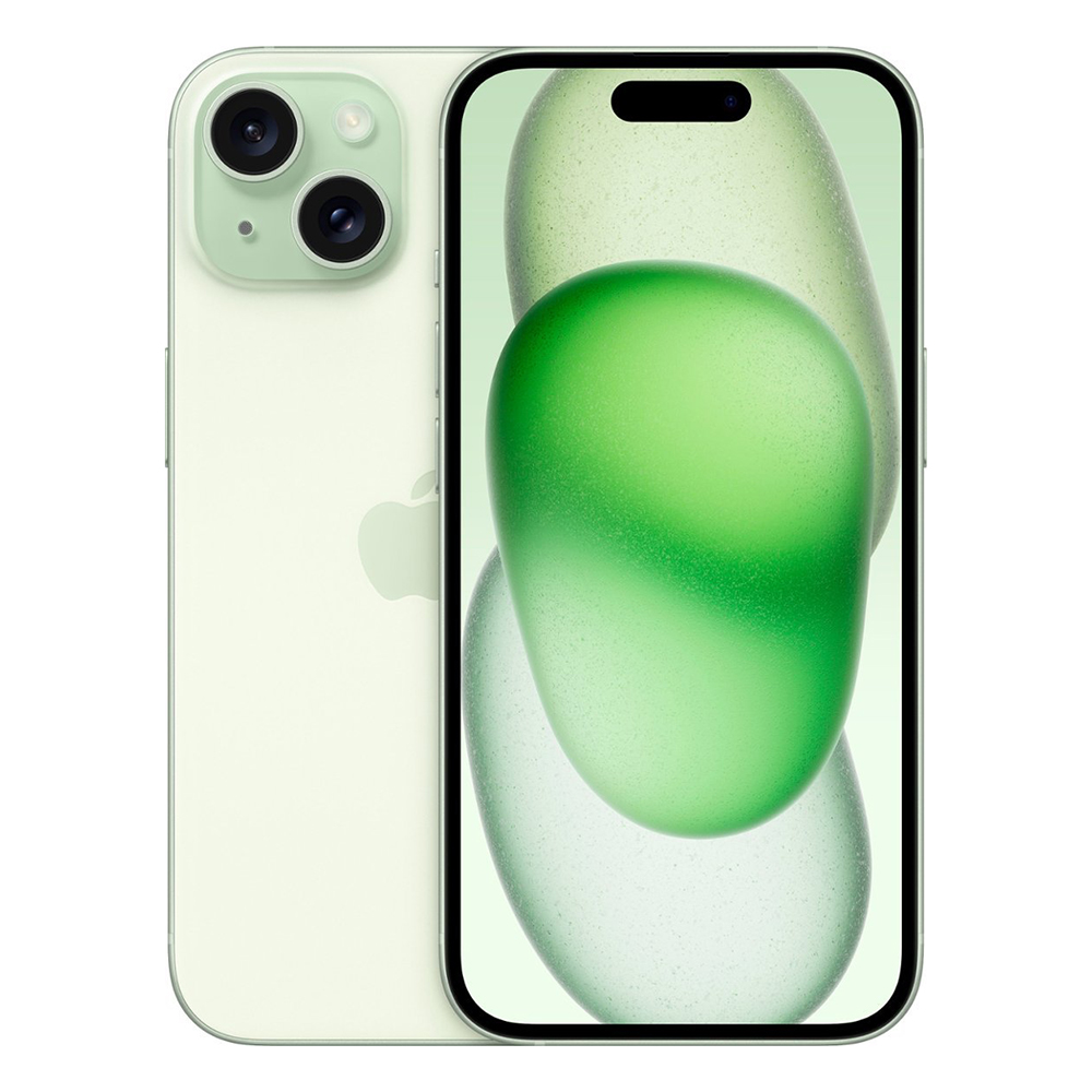 Apple iPhone 15 512GB LL Tela Super Retina XDR 6.1 Dual Cam 48+12MP/12MP iOS 17 - Green (ESIM)