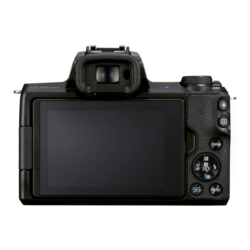 Câmera Canon EOS M50 Mark II Mirrorless com Lente 15-45mm - Preta